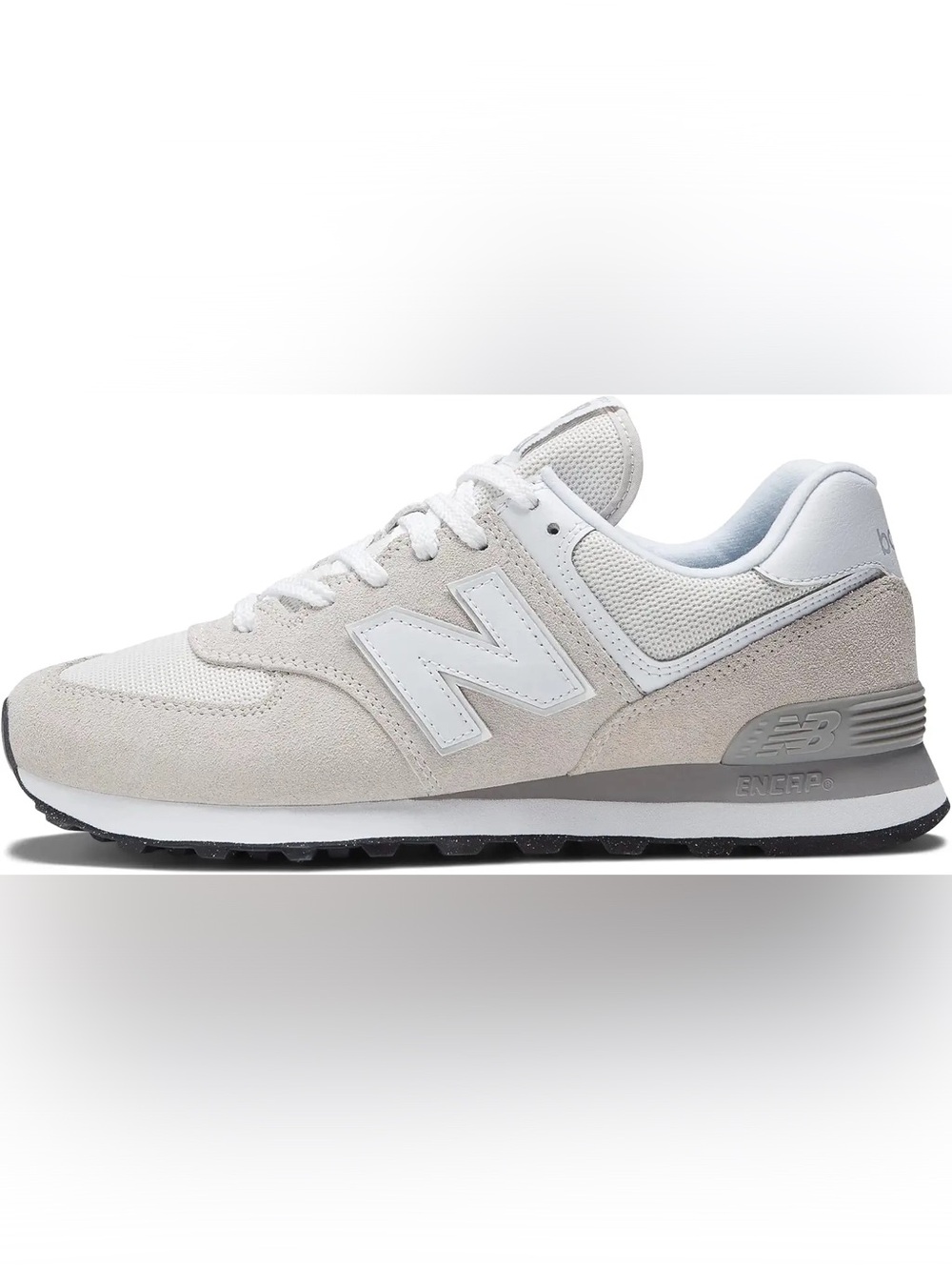 New Balance 574 core Sneakers in Light Grey and White - Picture 2 of 16